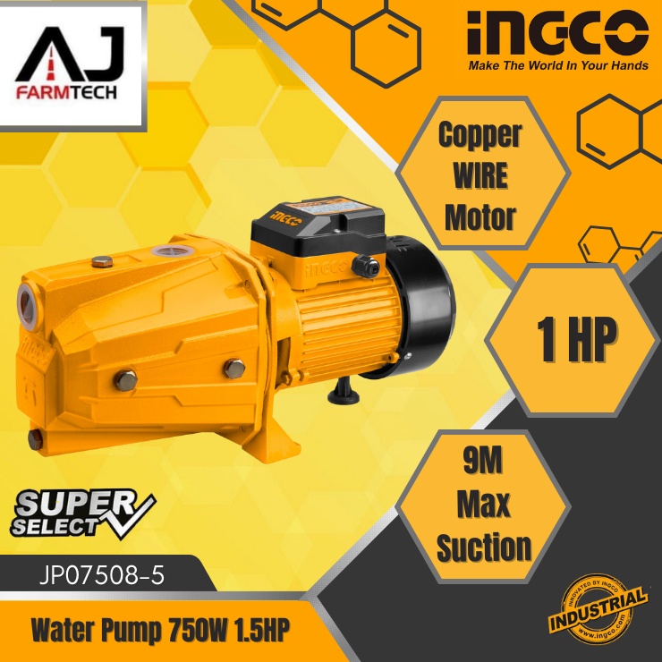 INGCO Industrial Jet Water Pump 750W 1.5HP JP075085 Shopee Philippines
