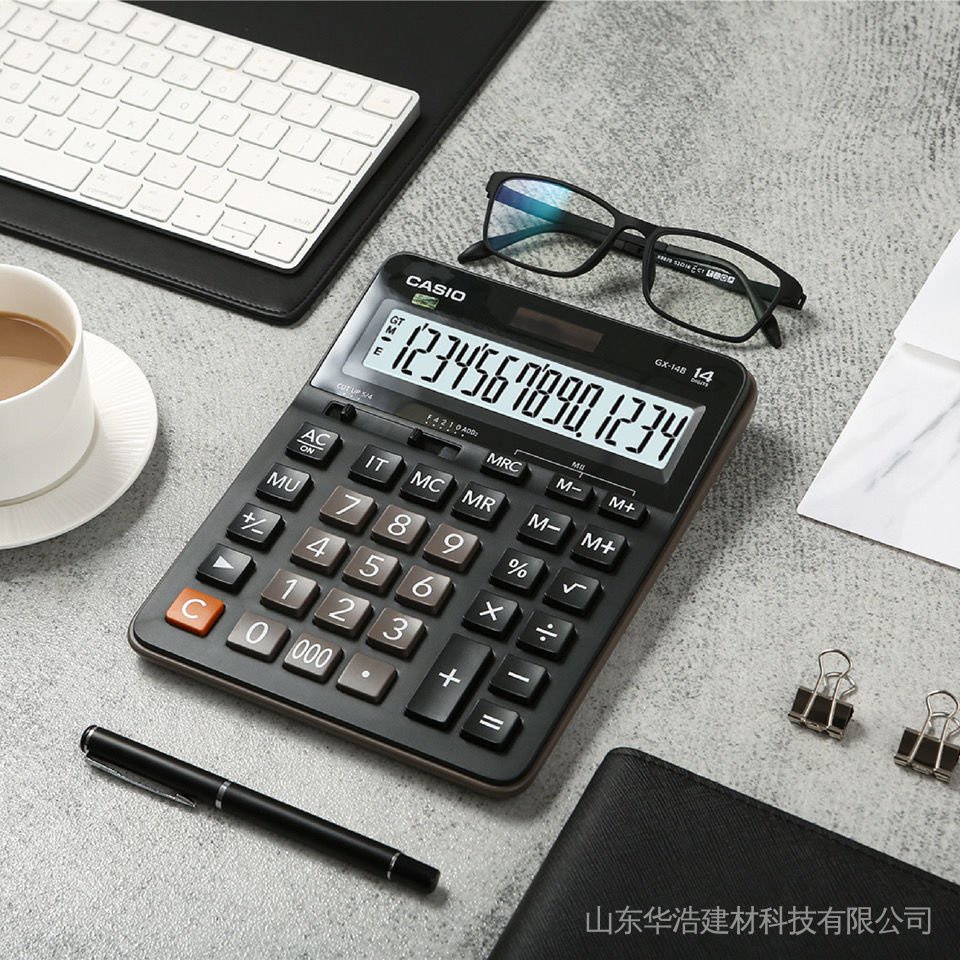 Casio GX14B White Collar Financial Accounting 14Digit Large Screen