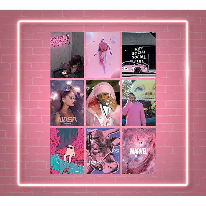 Light Pink Aesthetic Coated Poster Aesthetic Room Decor Wall Collage
