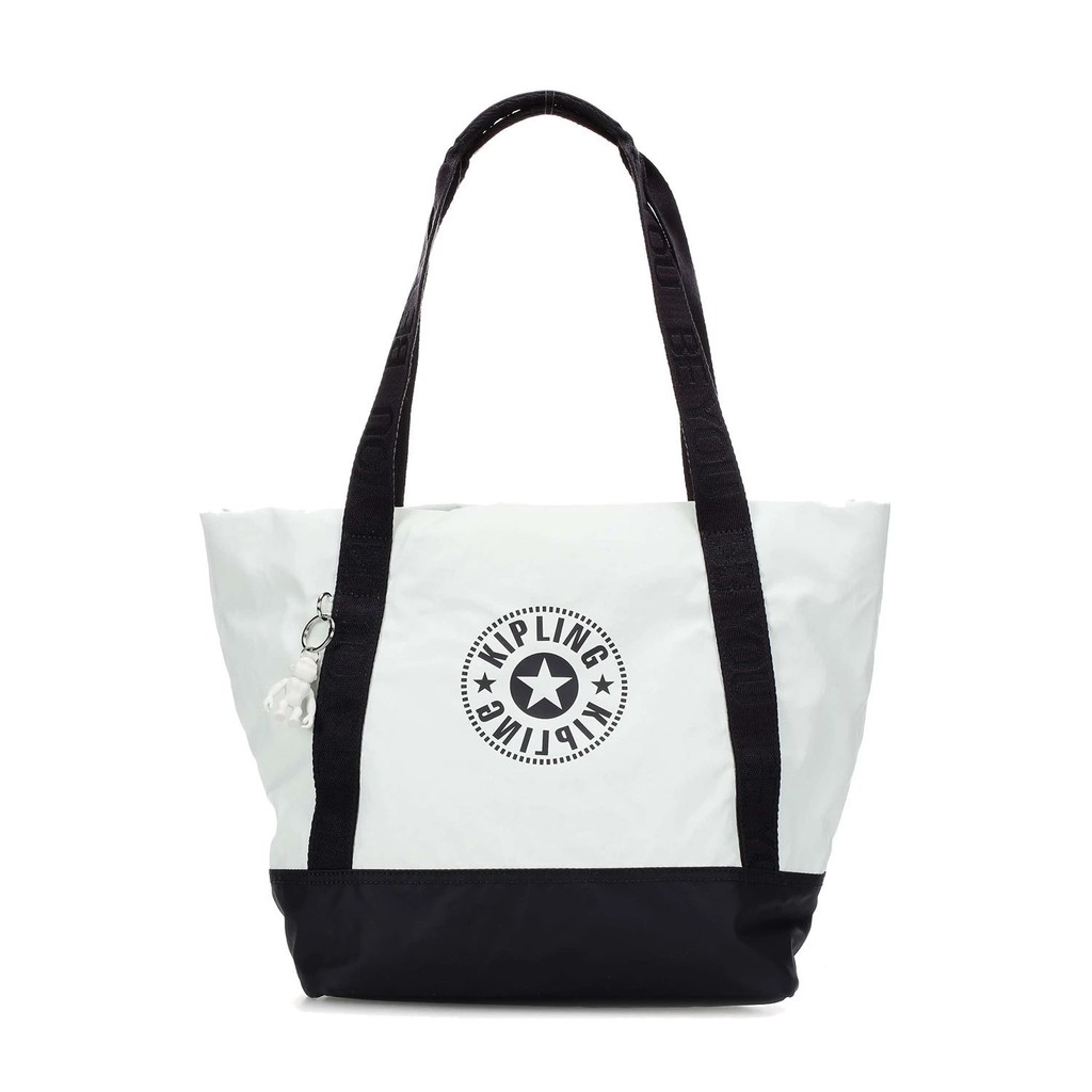 Authentic KIPLING SIDRA TOTE BAG WHITE AND BLUE Shopee Philippines