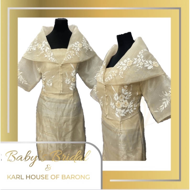 Filipiniana Maria Clara W/ Inner Dress Shopee Philippines