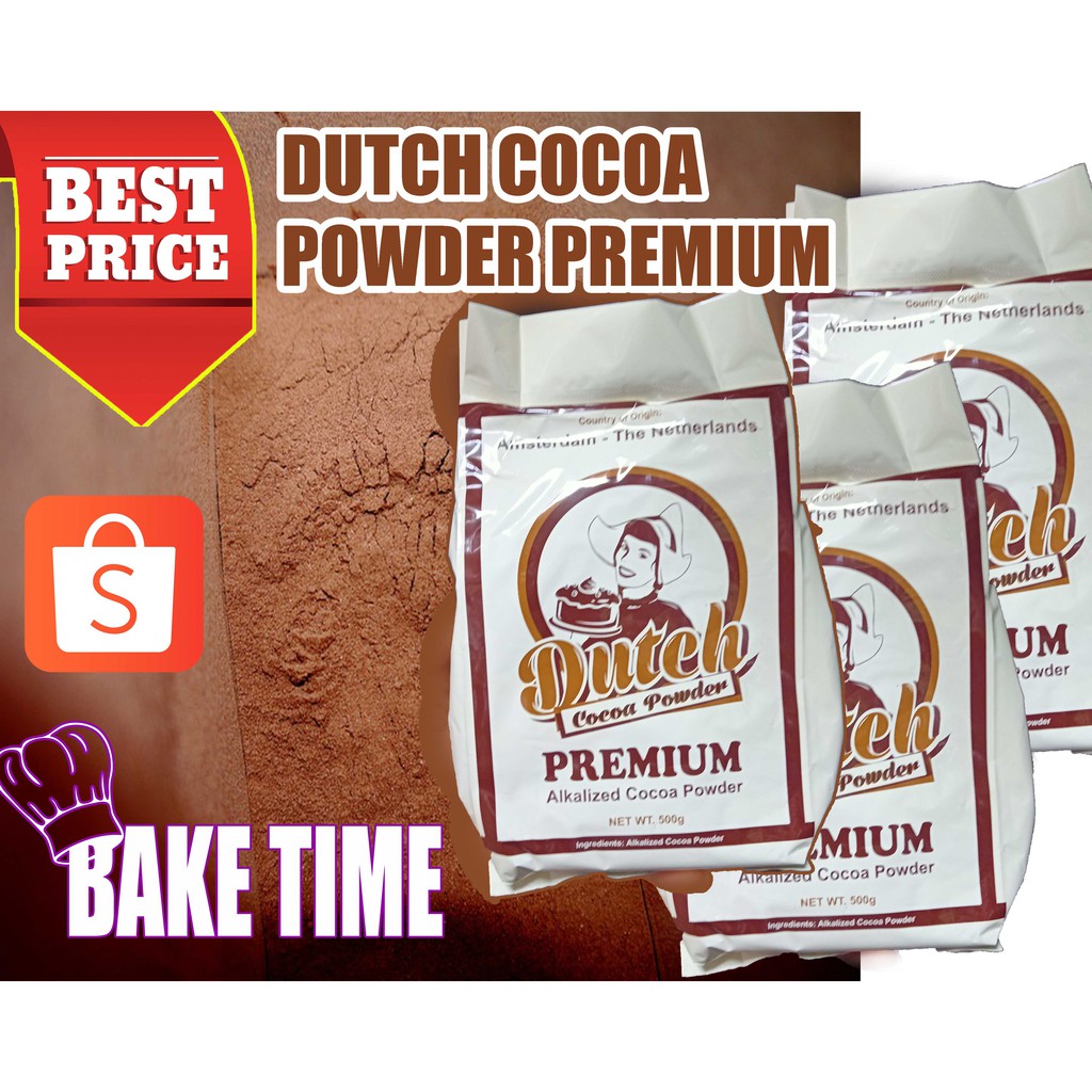 DUTCH Alkalized Cocoa Powder Premium 500g Shopee Philippines