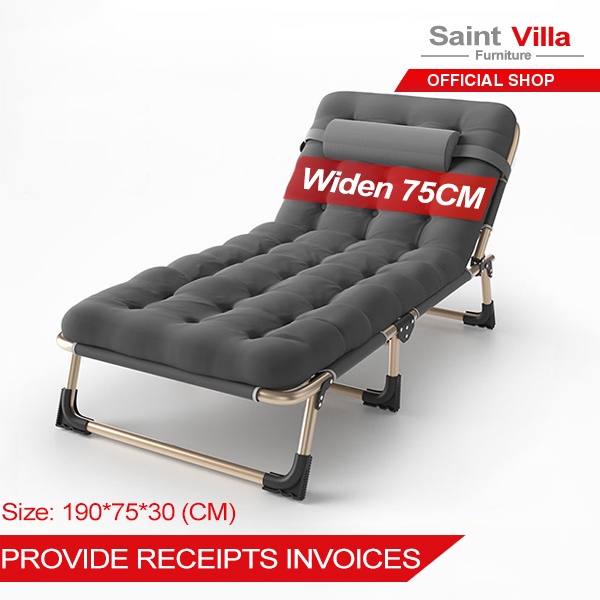 Saint Villa Folding Bed Office Recliner Napping Bed Napping Chair With