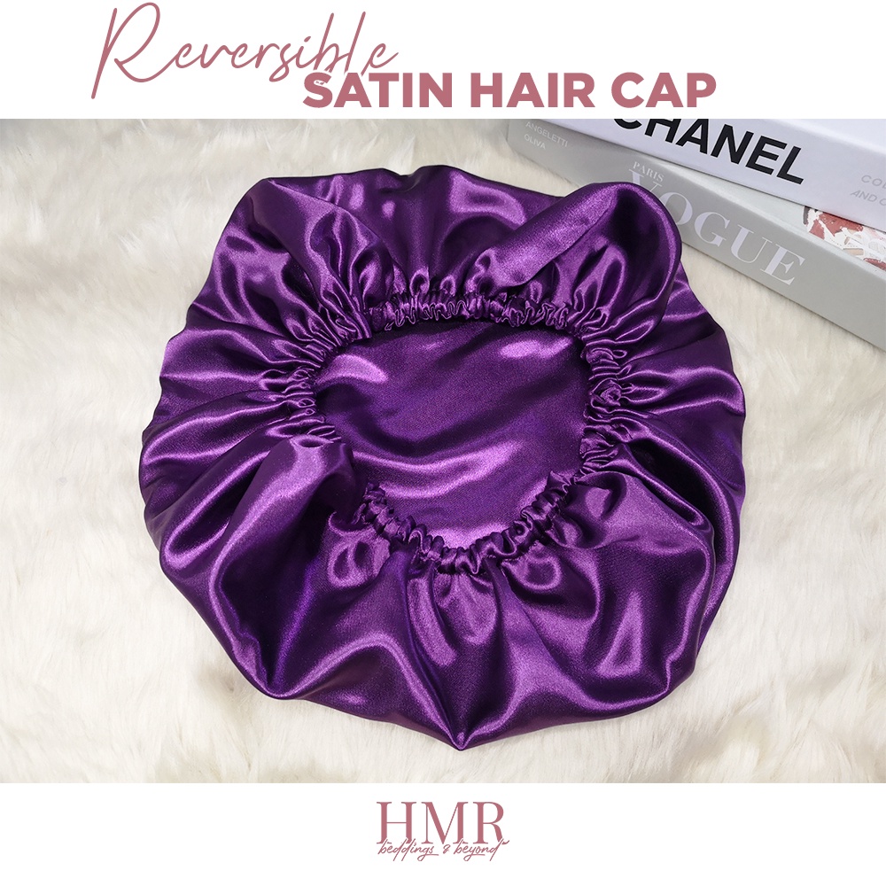 Satin Hair Cap 26cm Reversible Hair Cap Silky Texture CGM