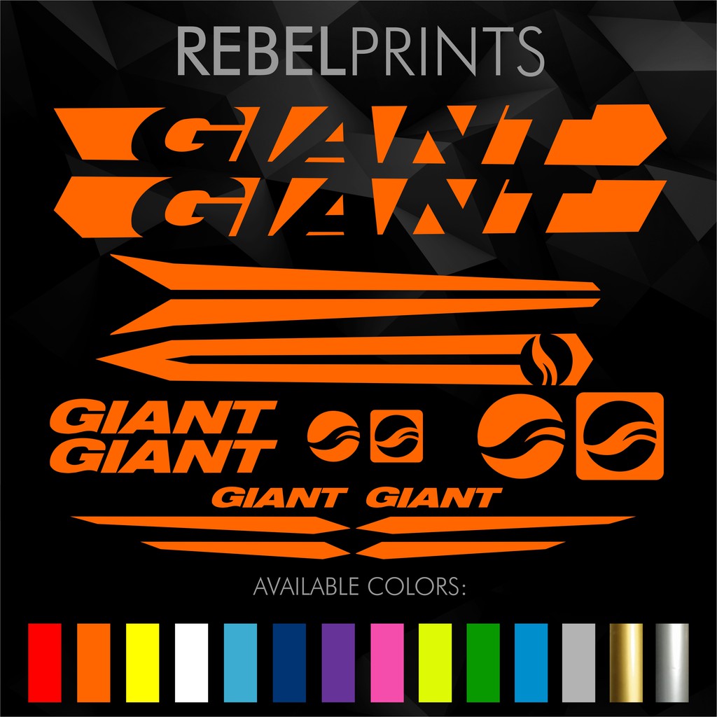 GIANT Sticker Decal for Mountain Bike/Road Bike Shopee Philippines