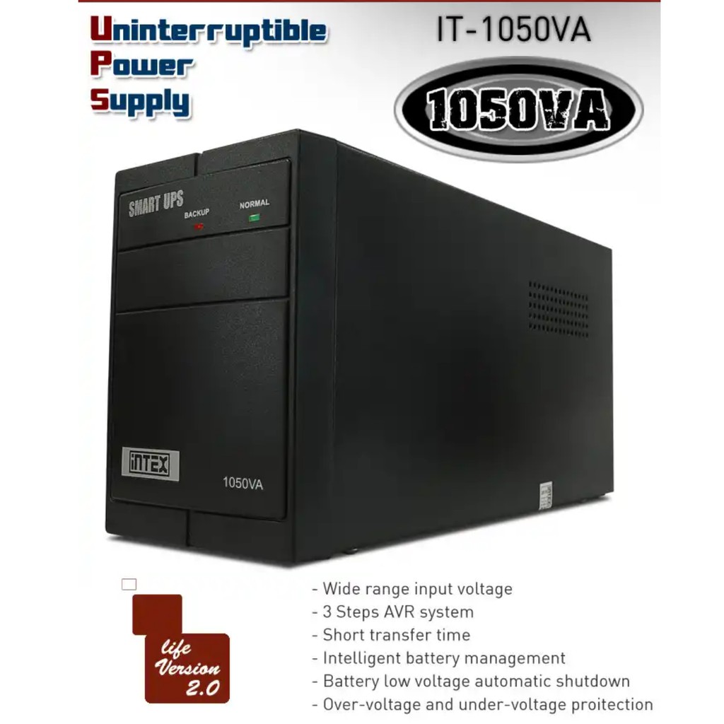 Intex It 1050Va Mission Ups Uninterruptible Power Supply Shopee