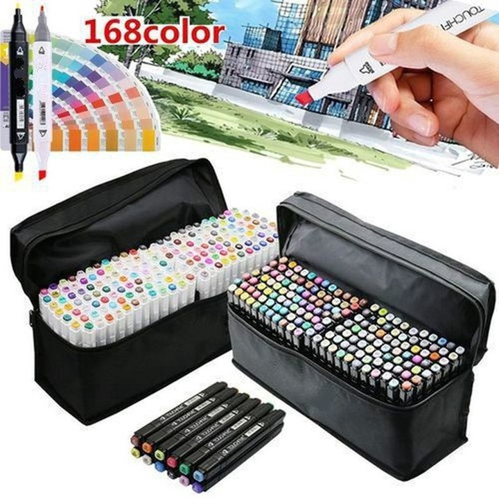 【Ready stock】TouchFive 168 Colors Copic Marker For Drawing Sketch