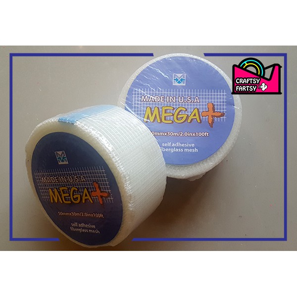 Fiberglass Mesh Tape / Gypsum Tape / Gasa Tape 30m and 75m Shopee