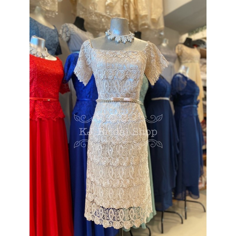 Elegant midi dress full lace (mother of the bride, principal sponsor