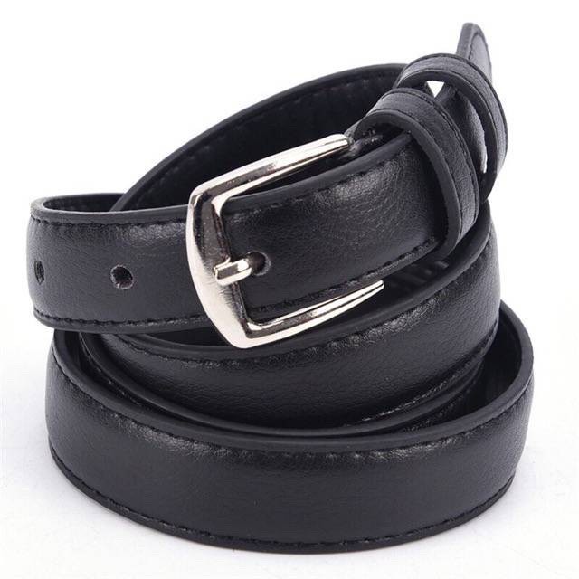 602 Korean Fashion Women Belts Leather Metal Buckle Waist Belt
