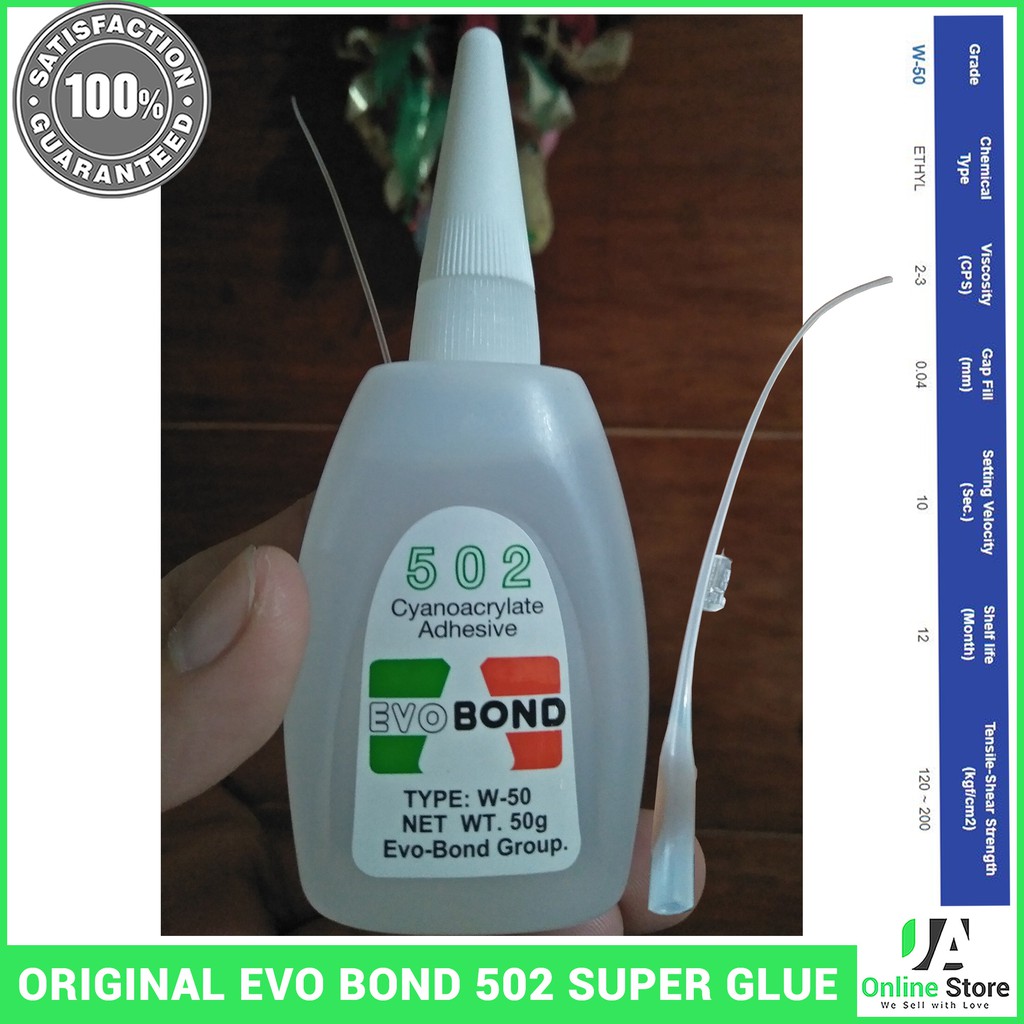 Original Evobond Cyanoacrylate 502 Super Glue Adhesive Evo Bond Cyno