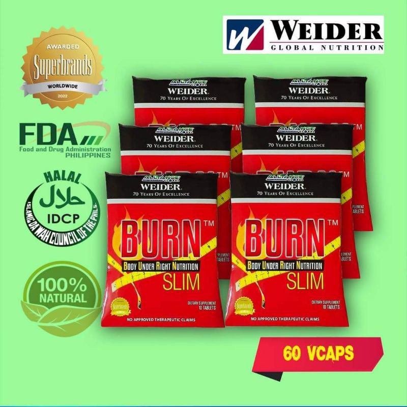BURN SLIM 60 TABLETS 100 AUTHENTIC Shopee Philippines
