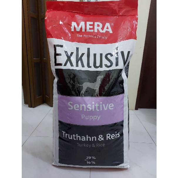 MERA Dog Food Sensitive Puppy Turkey and Rice (Made in Germany) 15kg