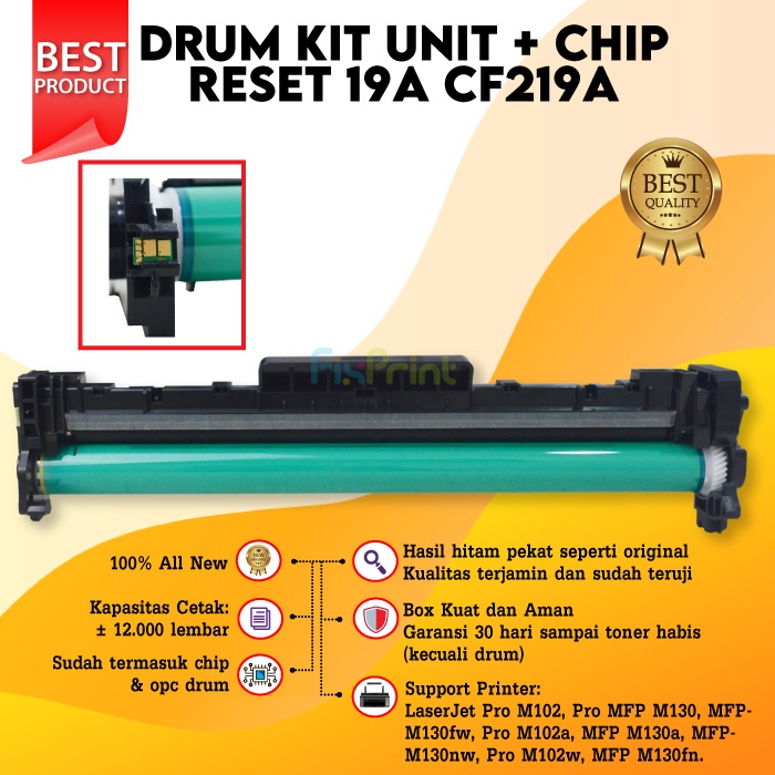HP LASERJET Drum Kit For HP 19A CF219A 17A Laserjet Printer Cartridge