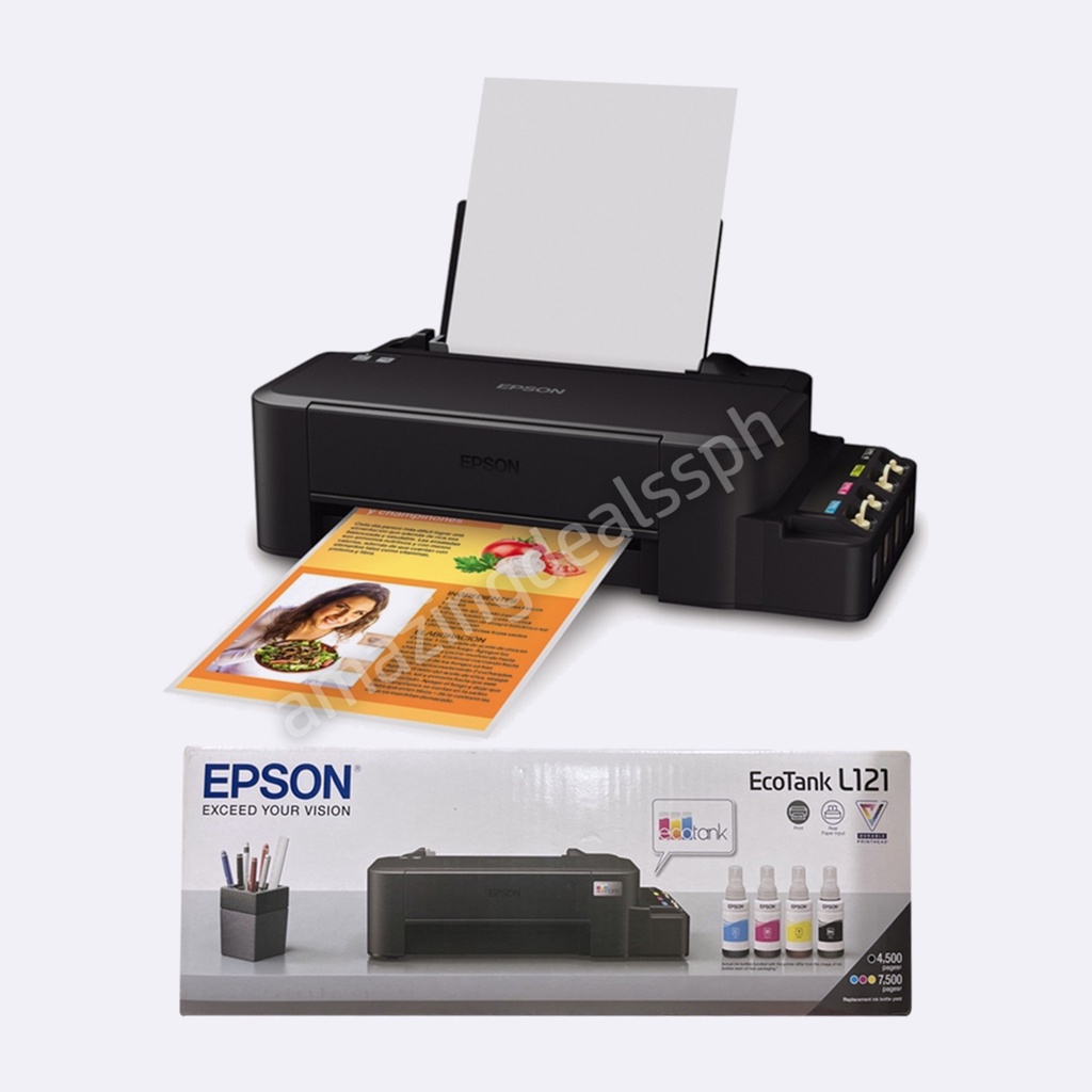 EPSON L121 Printer with Pigment/Sublimation Ink/Dye Ink (SHIP AGAD