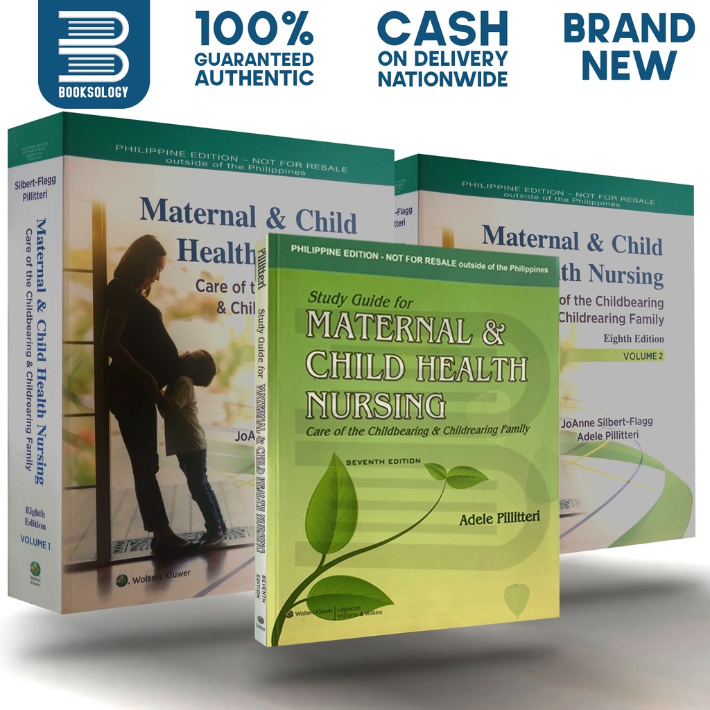 MATERNAL & CHILD HEALTH NURSING Eight Edition (Volume 1 & 2) + Study
