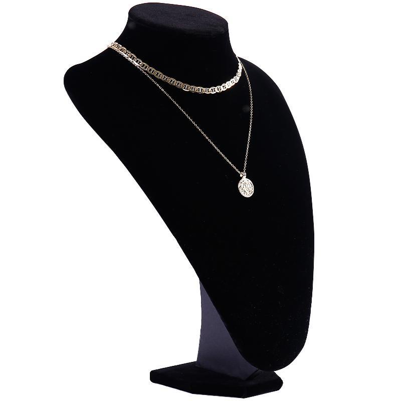 Necklace display stand neck portrait necklace stand jewelry storage