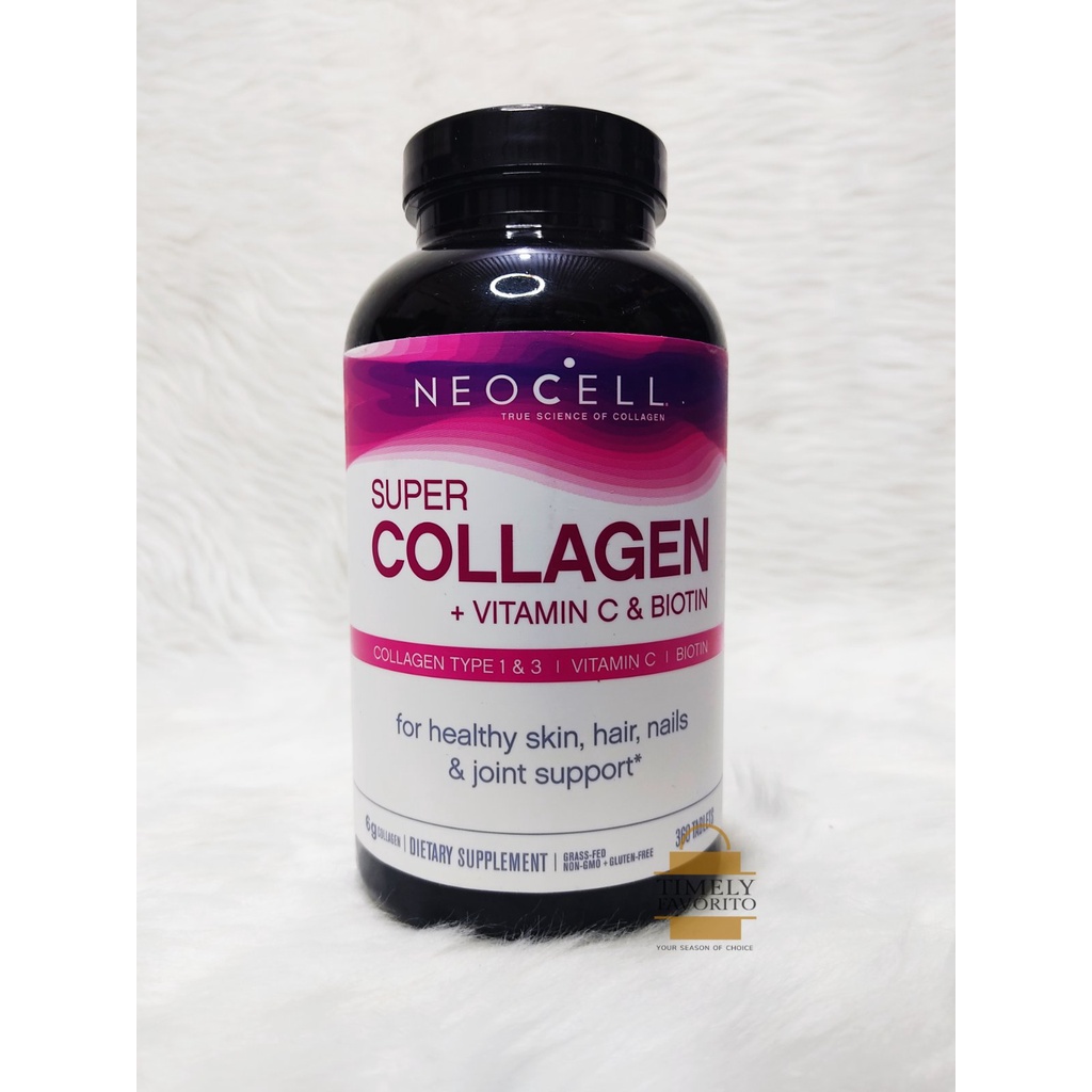 Neocell Super Collagen + Vitamin C & Biotin, 360 tablets Shopee