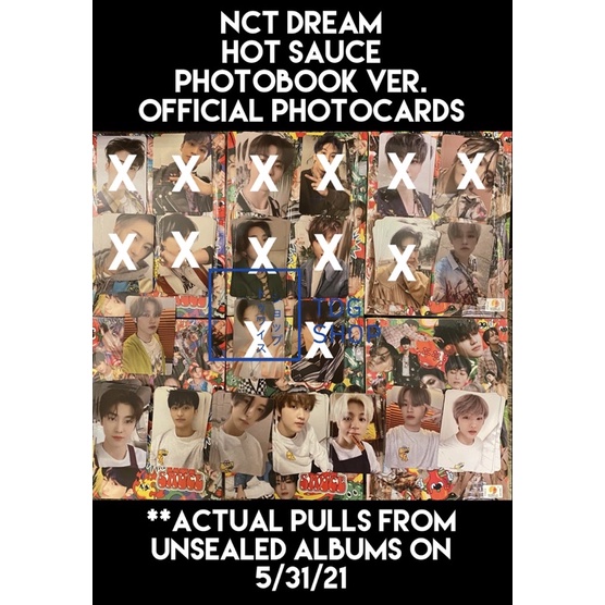 NCT DREAM Hot Sauce Photobook Ver. Official Photocards Shopee Philippines