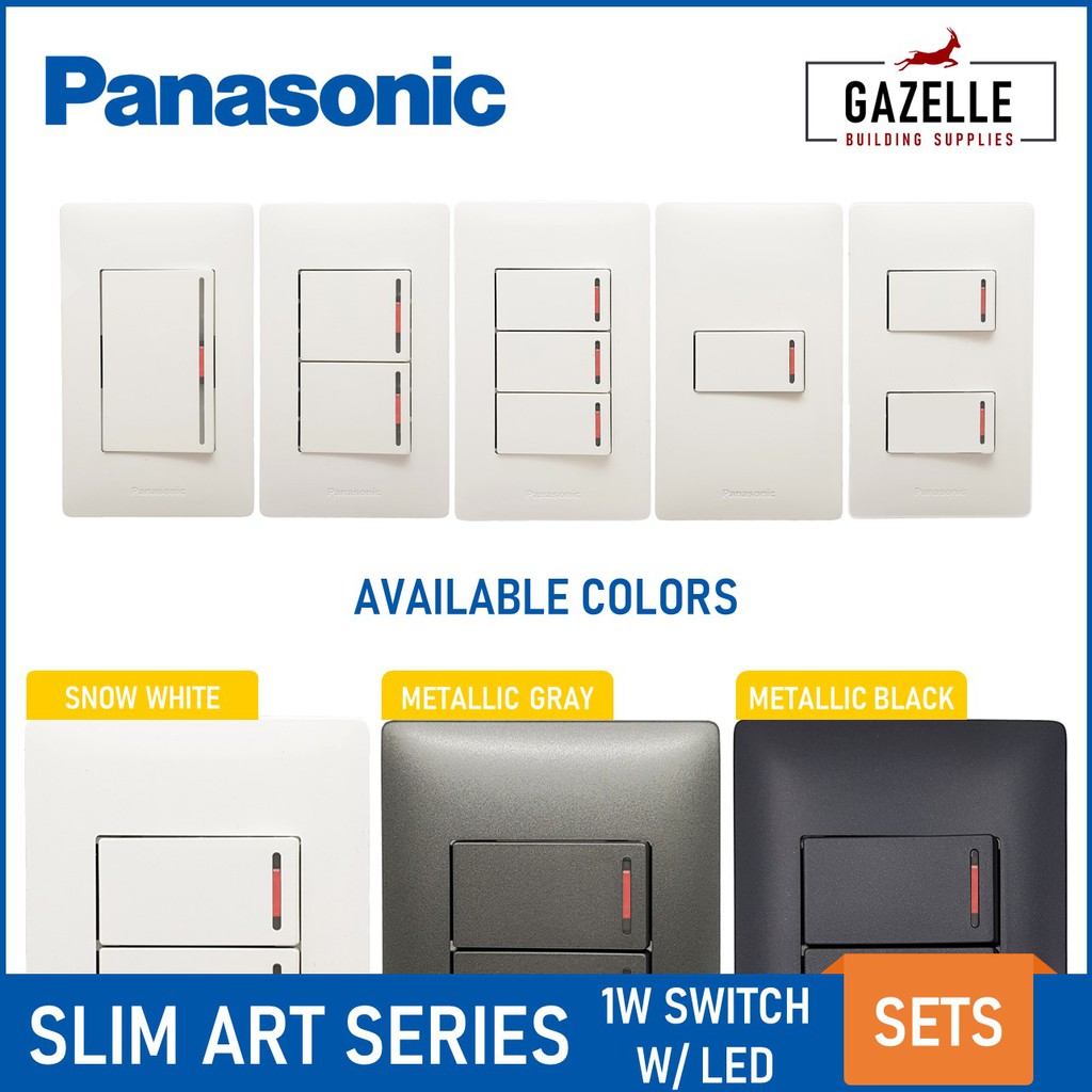 Panasonic Slim Art 1 Way Illuminated Switches w/ LED Shopee Philippines