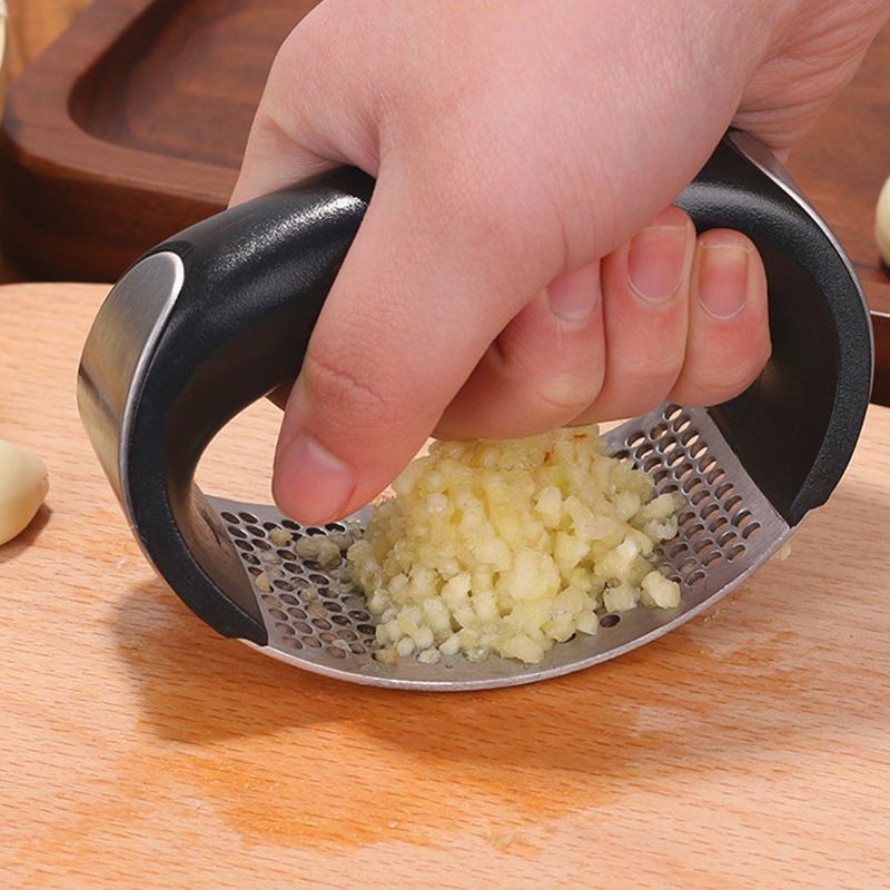 1PC Stainless Steel Garlic Presser Manual Garlic Mincer Chopping Garlic