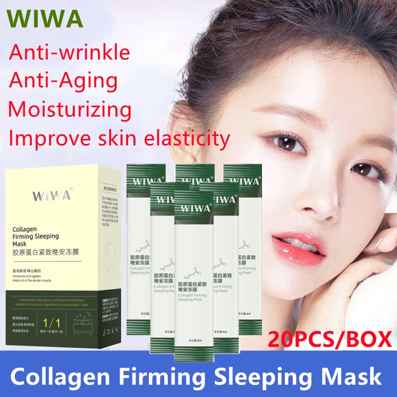 20pcs Collagen firming Sleeping Mask AntiAging sleep mask Anti Wrinkle