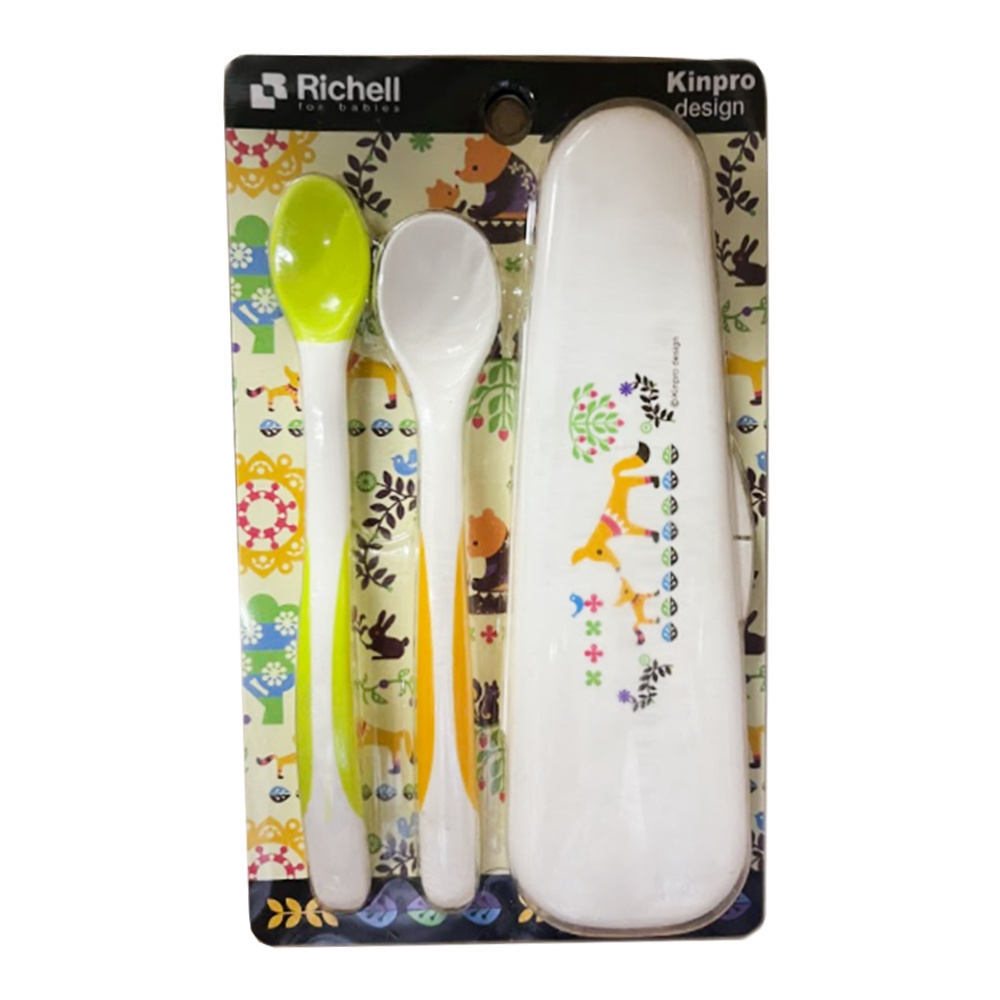 Richell for Babies weaning food spoon set w/ case Shopee Philippines