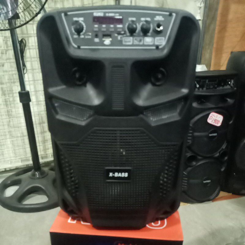 XBASS BLUETOOTH AND USB WITH RADIO SPEAKER 8.5" WITH FREE MIC AND