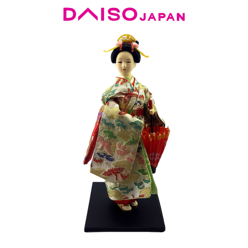 Daiso Decorative Japanese Geisha Doll with Umbrella Figure Shopee