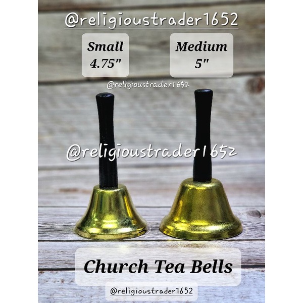 Church Bell Tea Bells gold tone bells Mass bell kalembang