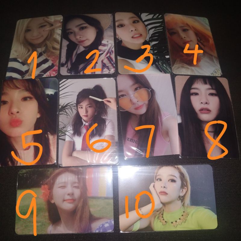 OFFICIAL RED VELVET SEULGI ALBUM PHOTOCARDS Shopee Philippines