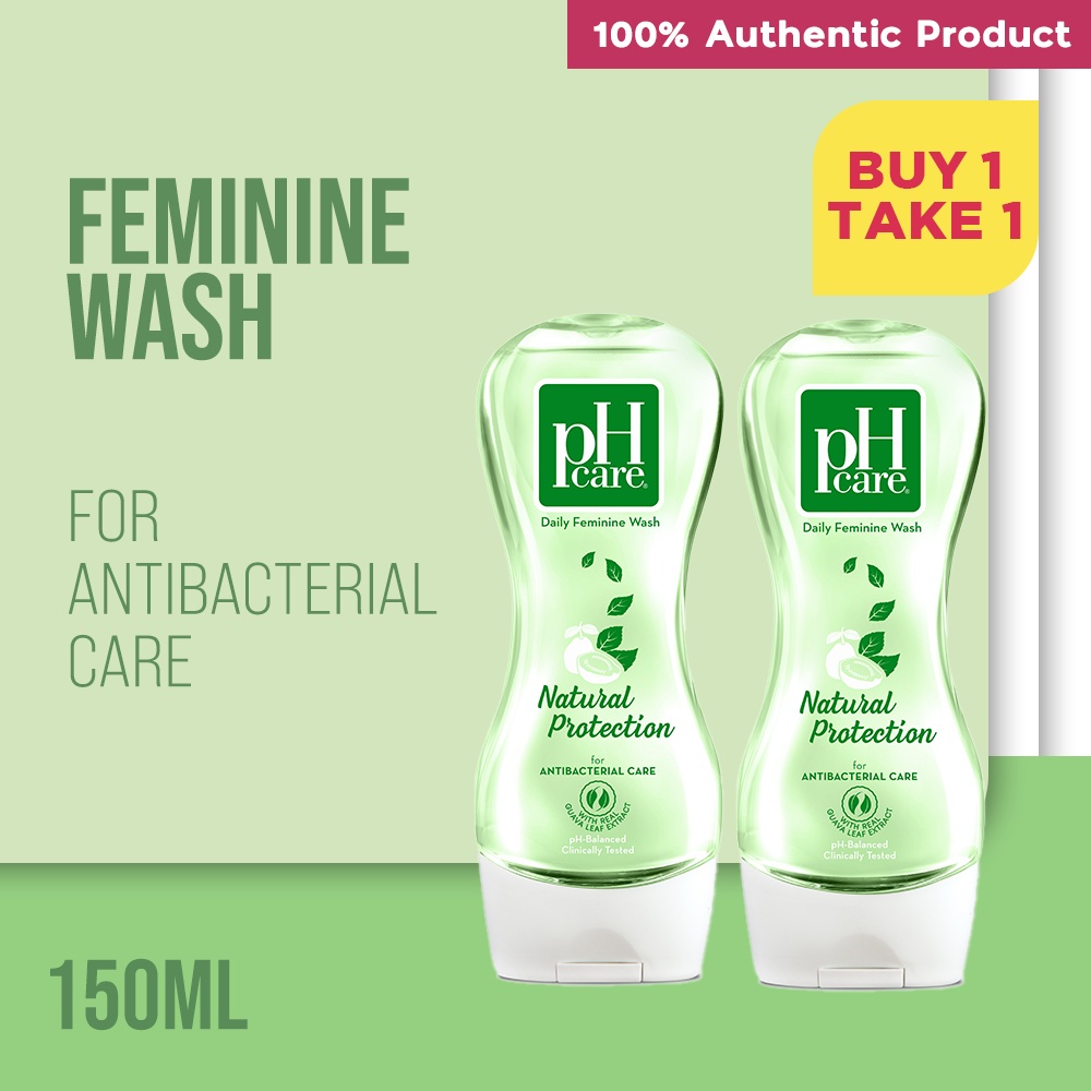 BUY 1 TAKE 1 pH Care Daily Feminine Wash Natural Protection 150mL Shopee Philippines