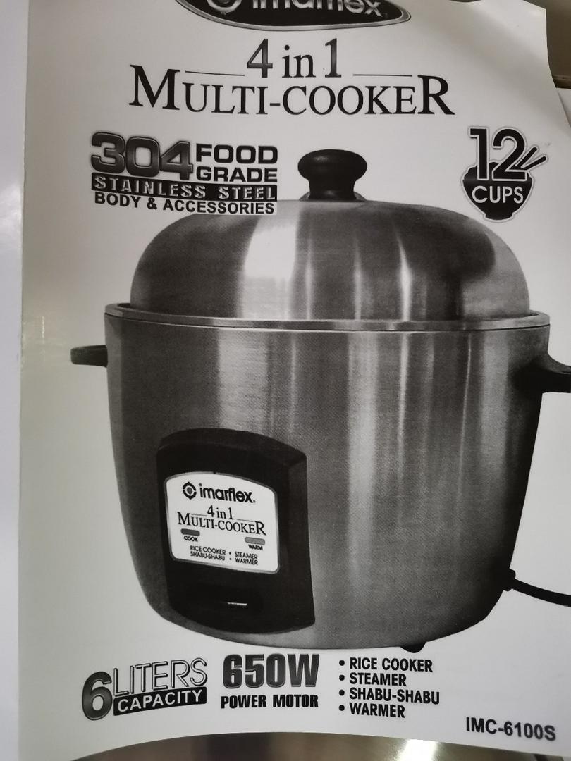 Imarflex IMC 4in1 MultiCooker (Steamer, ShabuShabu, Rice Cooker