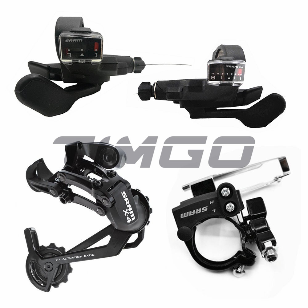 Sram X4 MTB 3×8 Speed Group Set Shifter Trigger Gear Front Rear