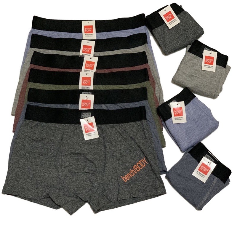 SF H&M/Bench high quality men's boxer brief 6pcs Shopee Philippines