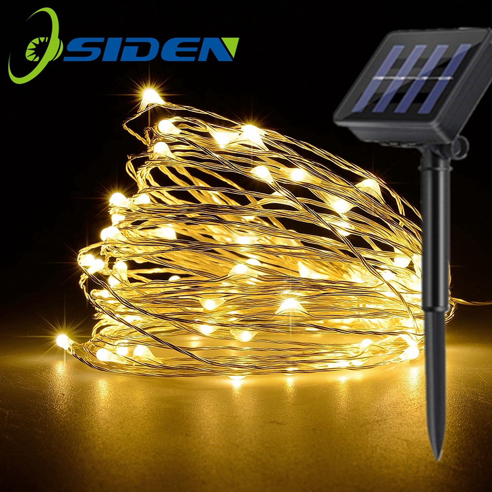 LED Holiday Lights Solar Outdoor 7M 12M 22M 32M LED Fairy Light String