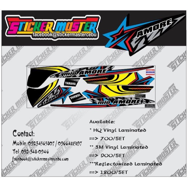 Decals for Yamaha Mio Amore Shopee Philippines