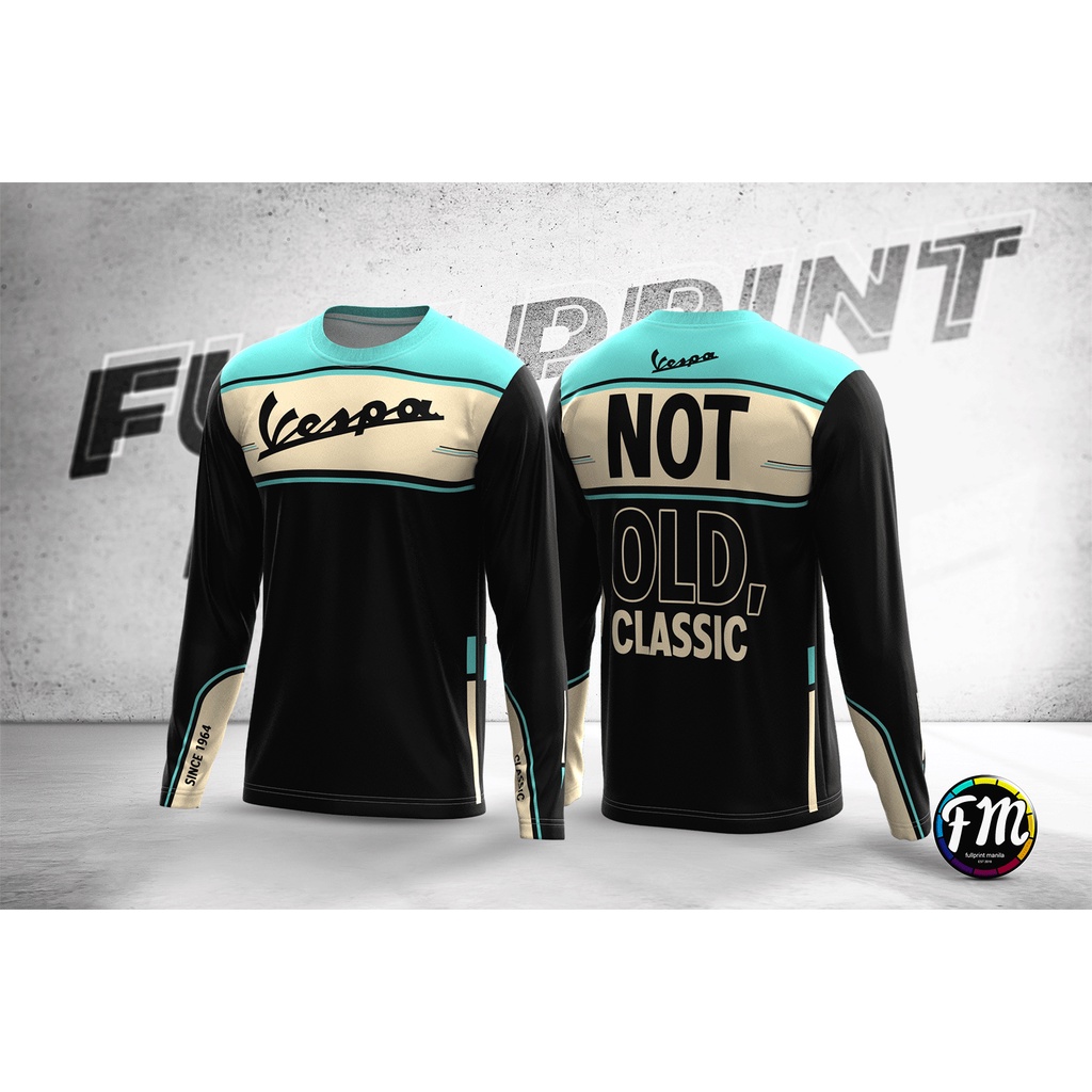 NEW VESPA RIDING JERSEY FULL SUBLIMATION NVRJ08 Shopee Philippines