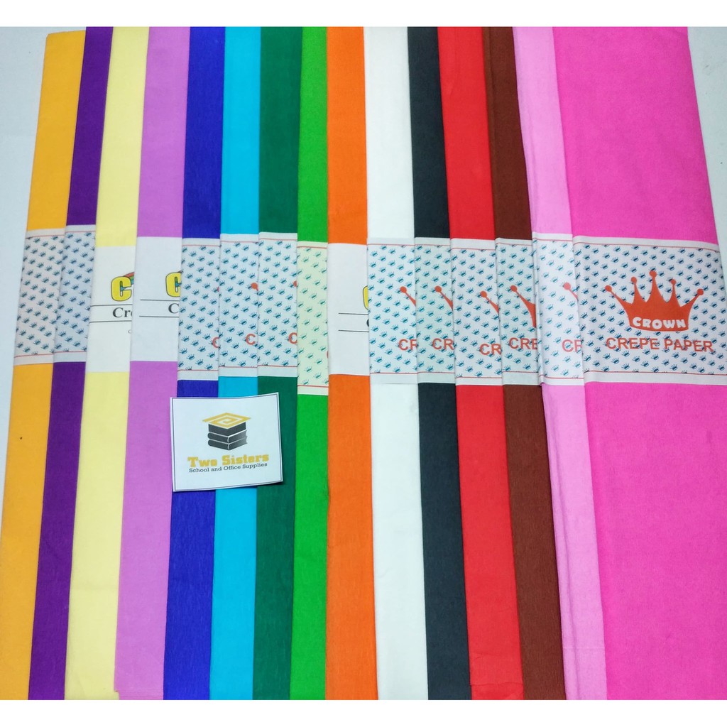 Crepe Paper Single / Assorted Color (Sold per piece) Shopee Philippines