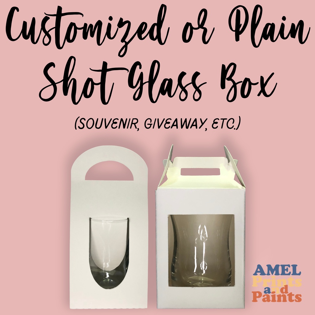Customized Shot Glass Box or Plain Shot Glass Box For Souvenirs
