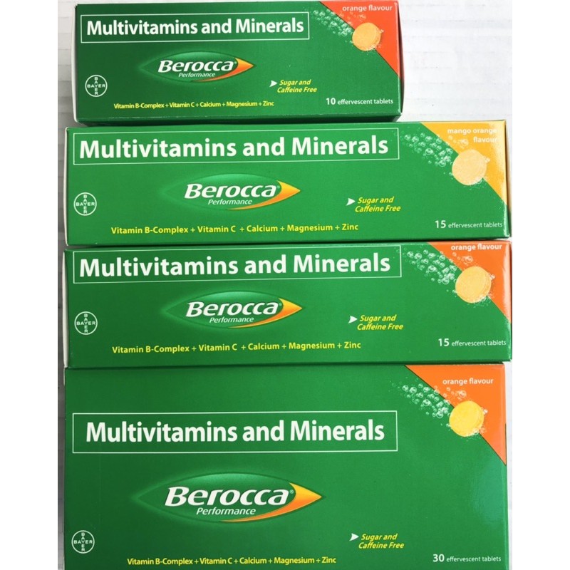 Berocca Performance Tablets (Orange, MangoOrange) Shopee Philippines