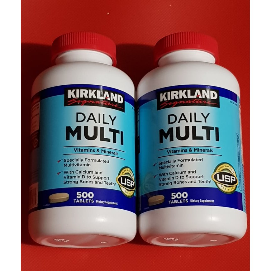 KIRKLAND SIGNATURE DAILY MULTIVITAMINS DAILY MULTI 500 TABLETS Shopee
