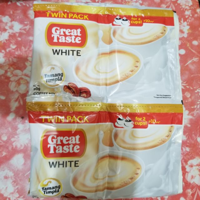 Great Taste White Coffee Twin 50g 10pcs Shopee Philippines