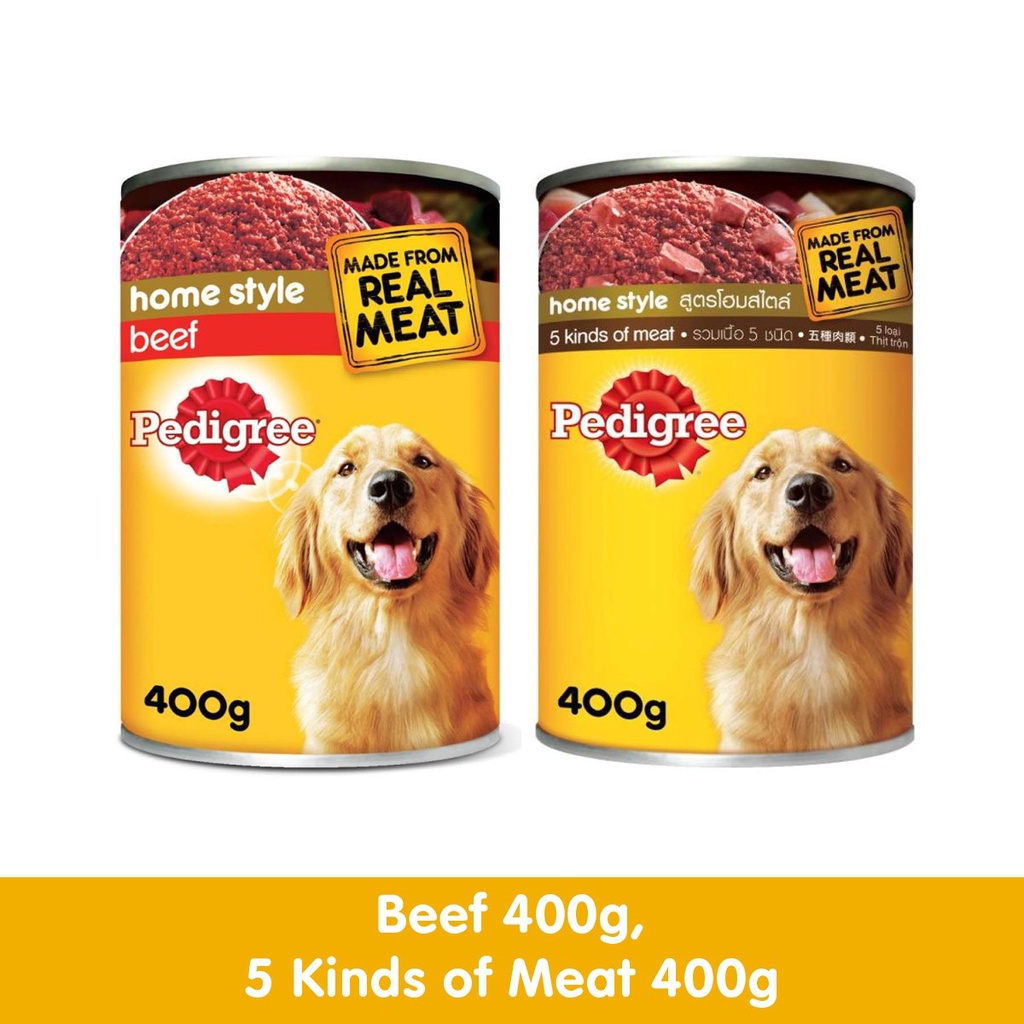 PEDIGREE Dog Food Wet Dog Food Can with Beef and 5 Kinds of Meat