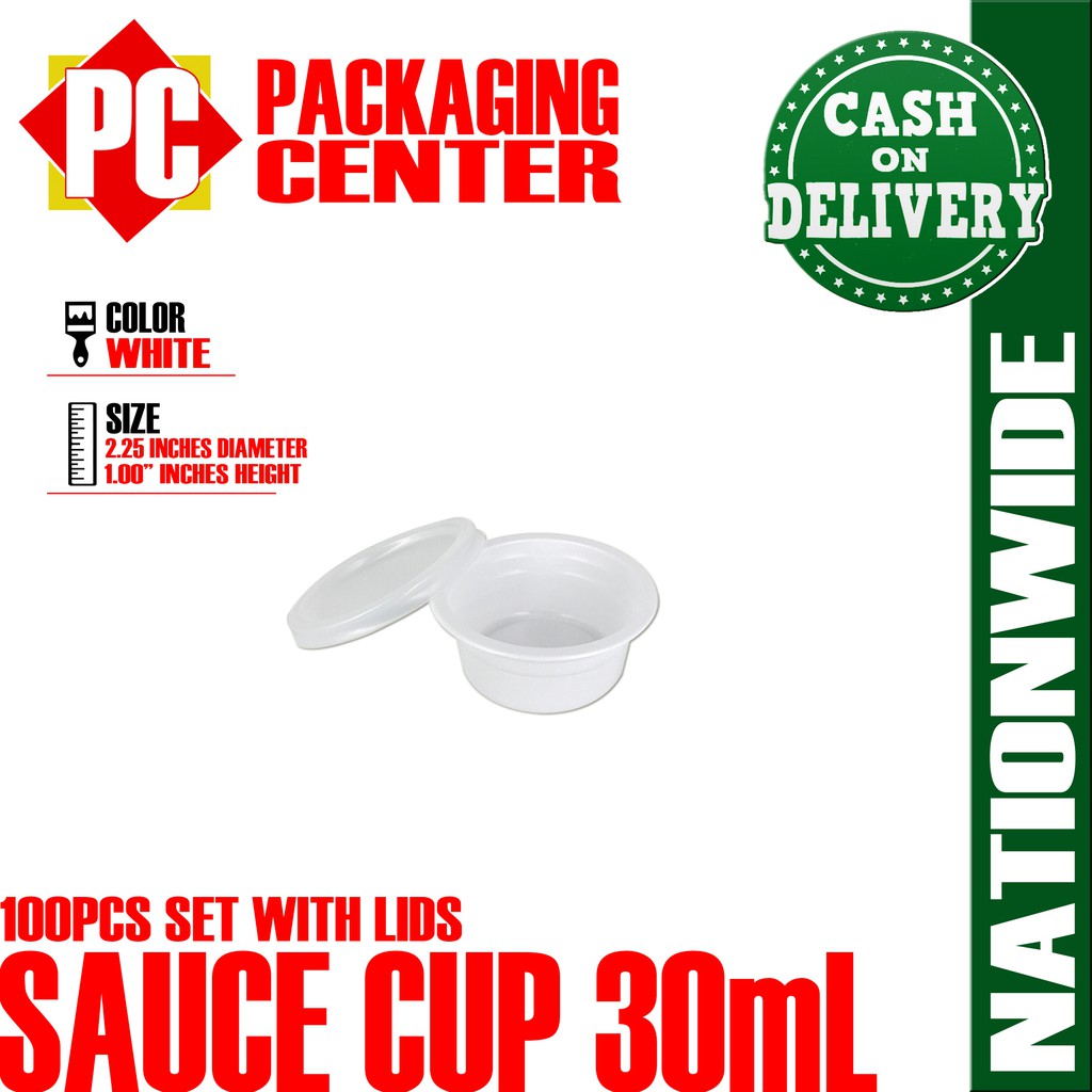 Sauce Cup 30mL by 100pcs per box Shopee Philippines