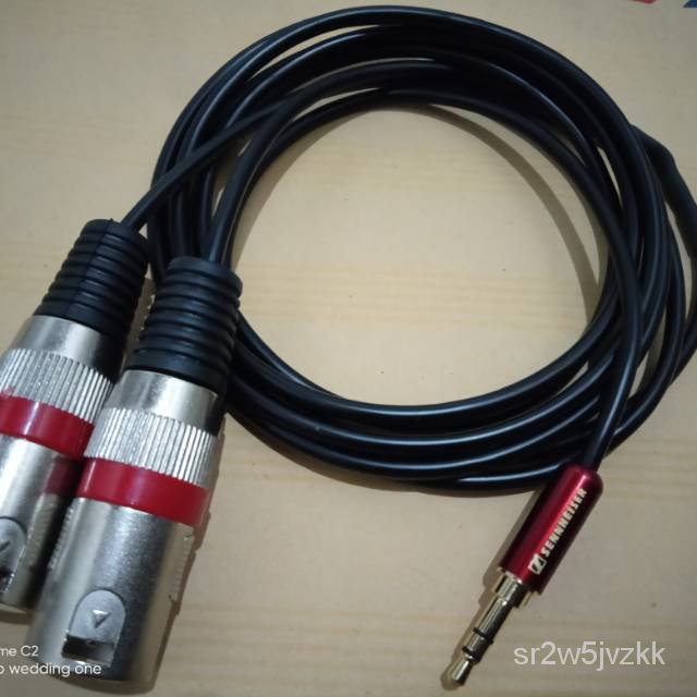 JACK HP LAPTOP TO XLR/CANON/KAKI TIGA/ PRIA. 3.5MM CKAD Shopee