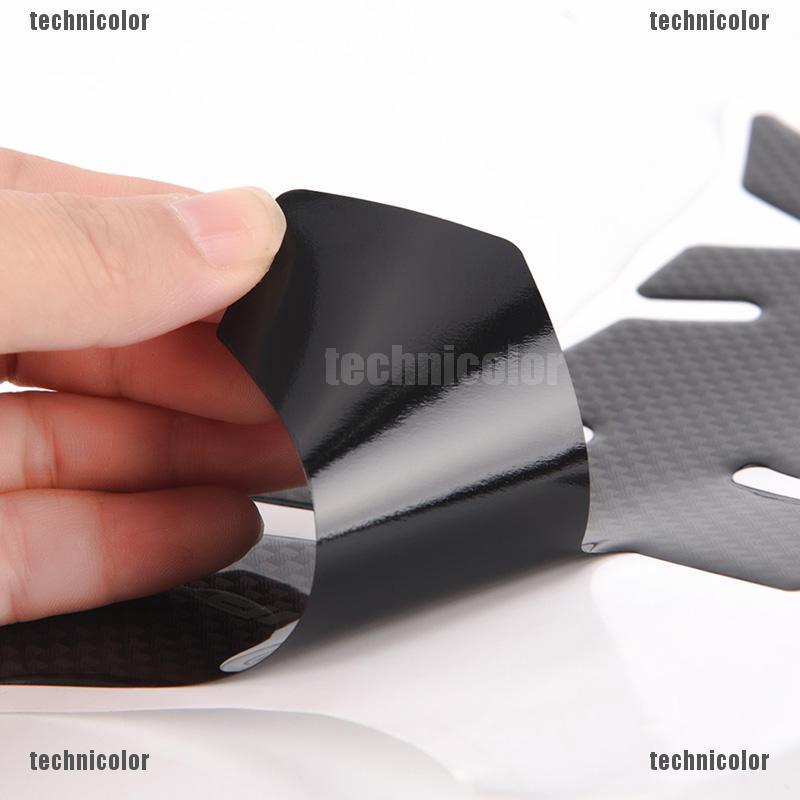 2x Motorcycle Universal 3D Carbon Fiber Gel Gas Fuel Tank Pad Protector