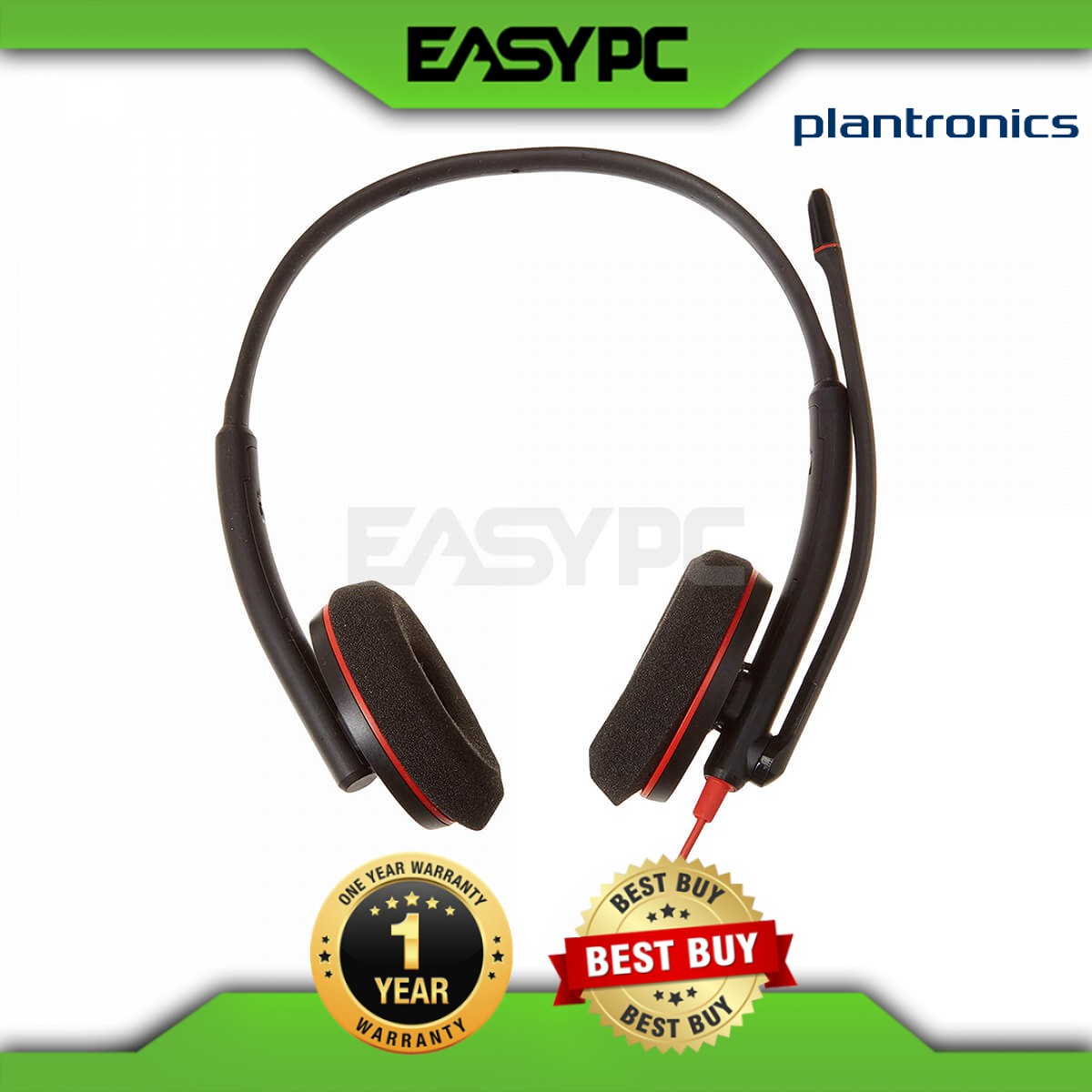 Plantronics Blackwire C3220 USB Headset,Noisecanceling microphone with