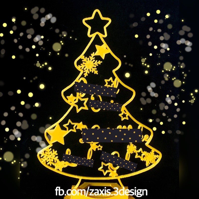 Table Christmas Tree with Names (Decor/Ornament) Shopee Philippines