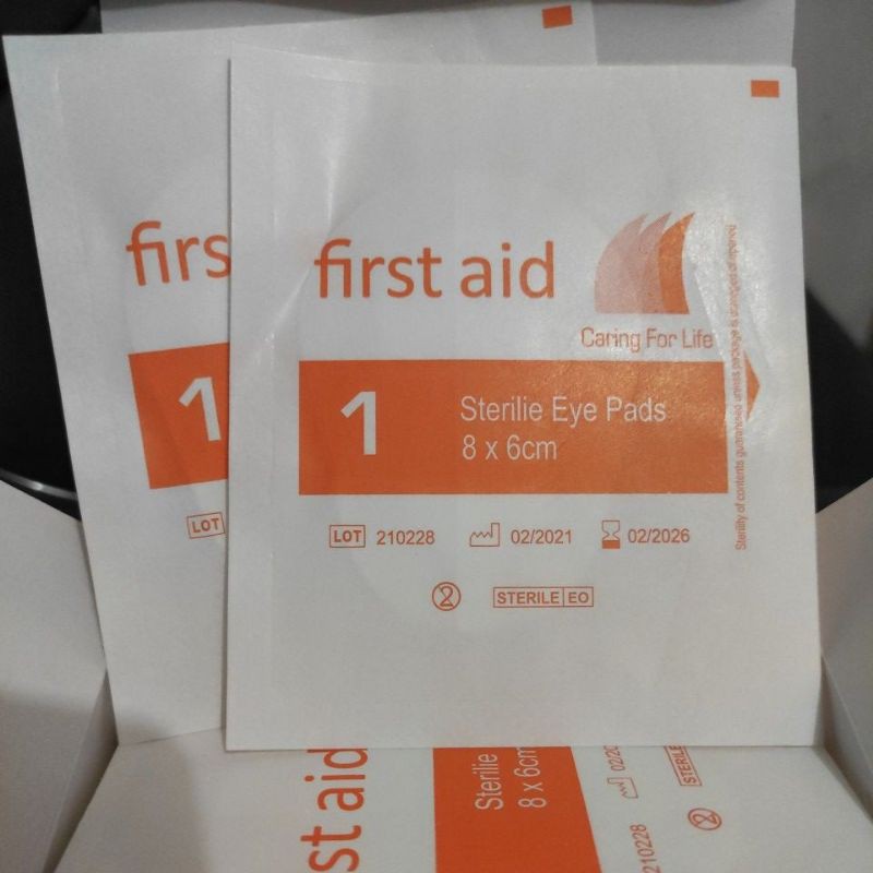 First aid Sterile Eye pads 8x6cm Shopee Philippines